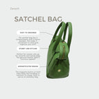 Satchel handbags Green