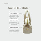 Satchel handbags Beige
