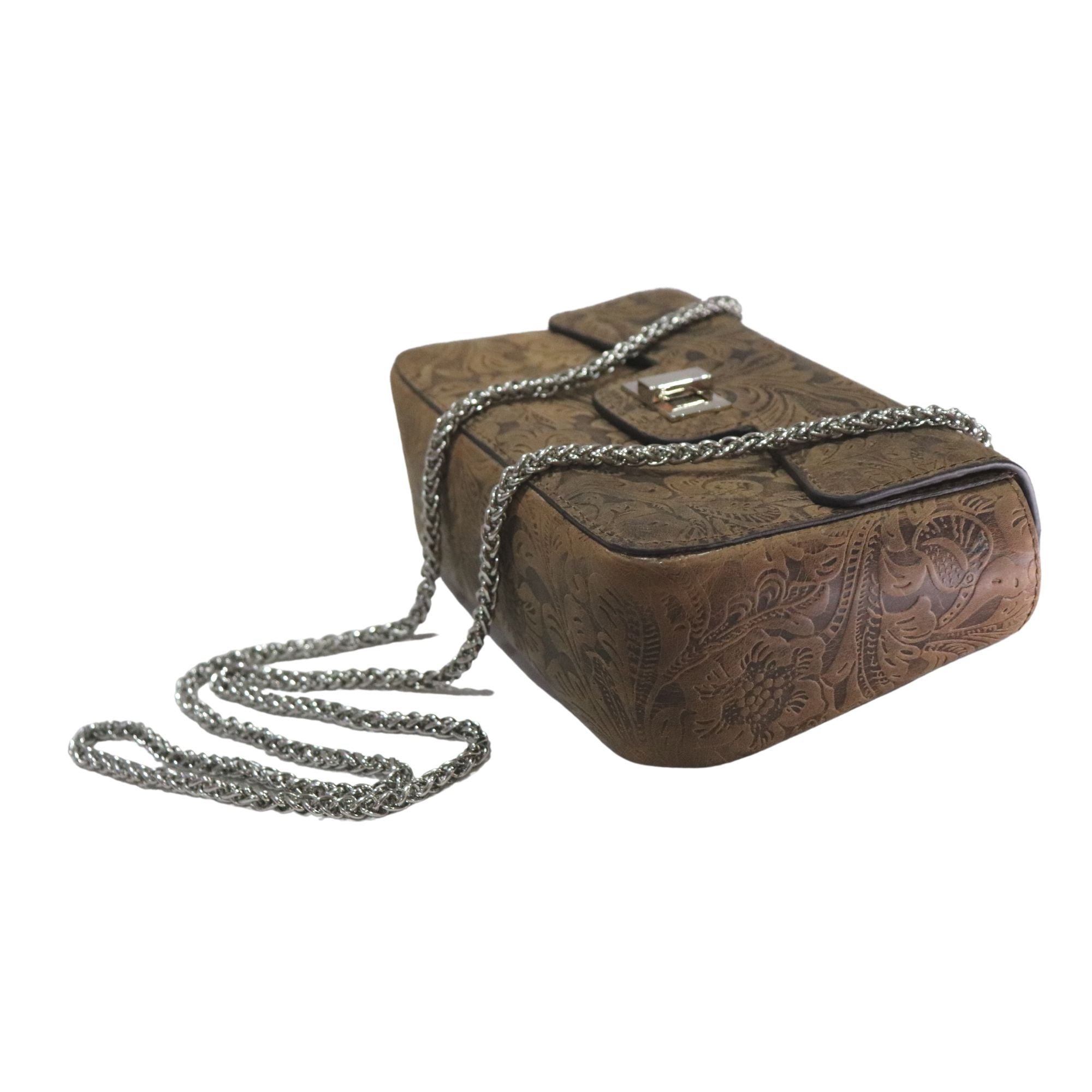 Sling bag Textured brown