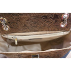 Sling bag Textured brown