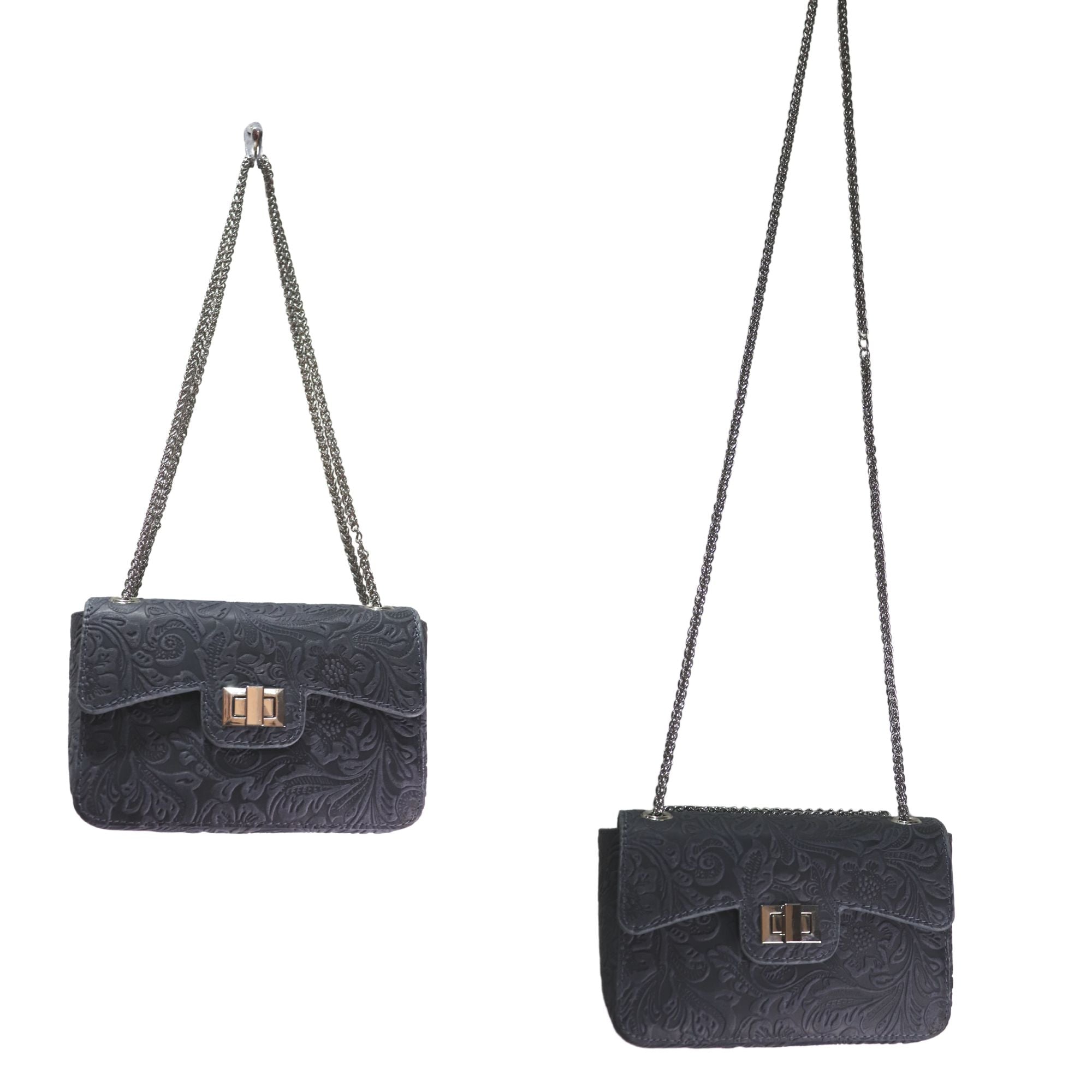 Sling bag textured gray
