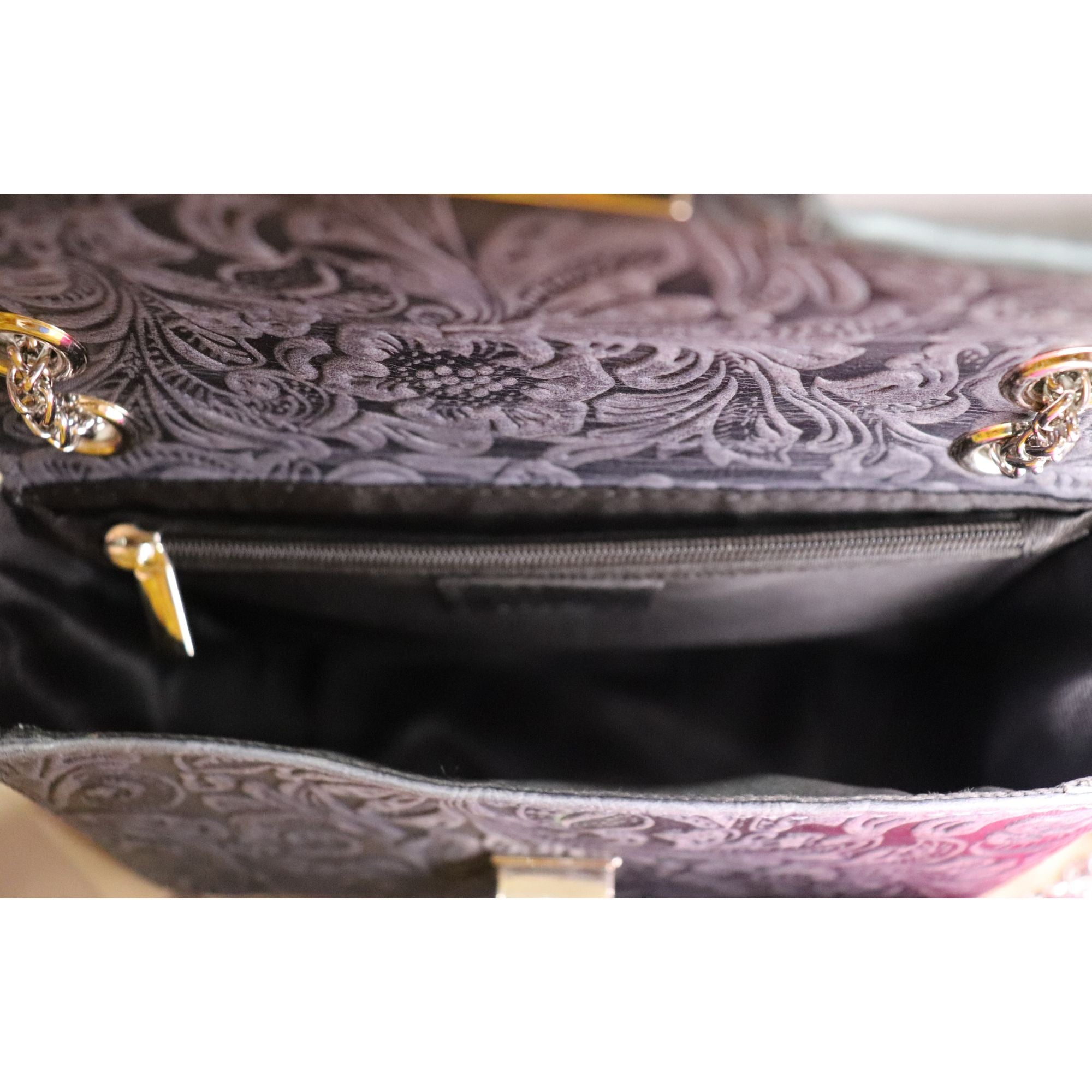 Sling bag textured gray