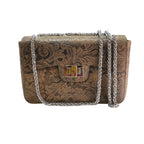 Sling bag Textured brown