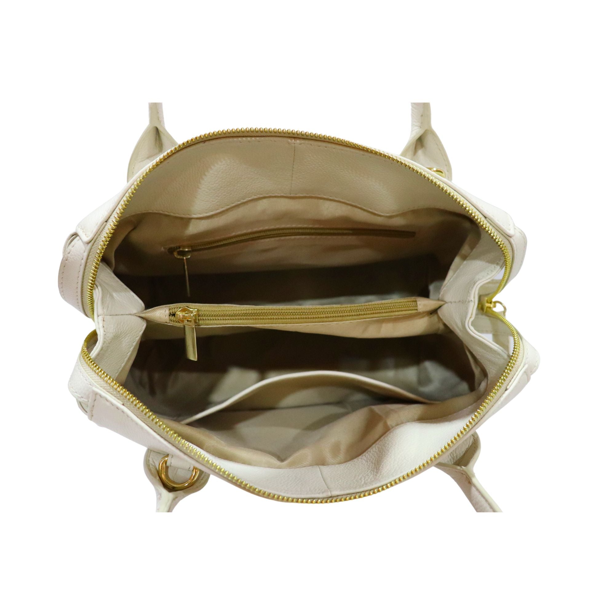 Satchel handbags Beige