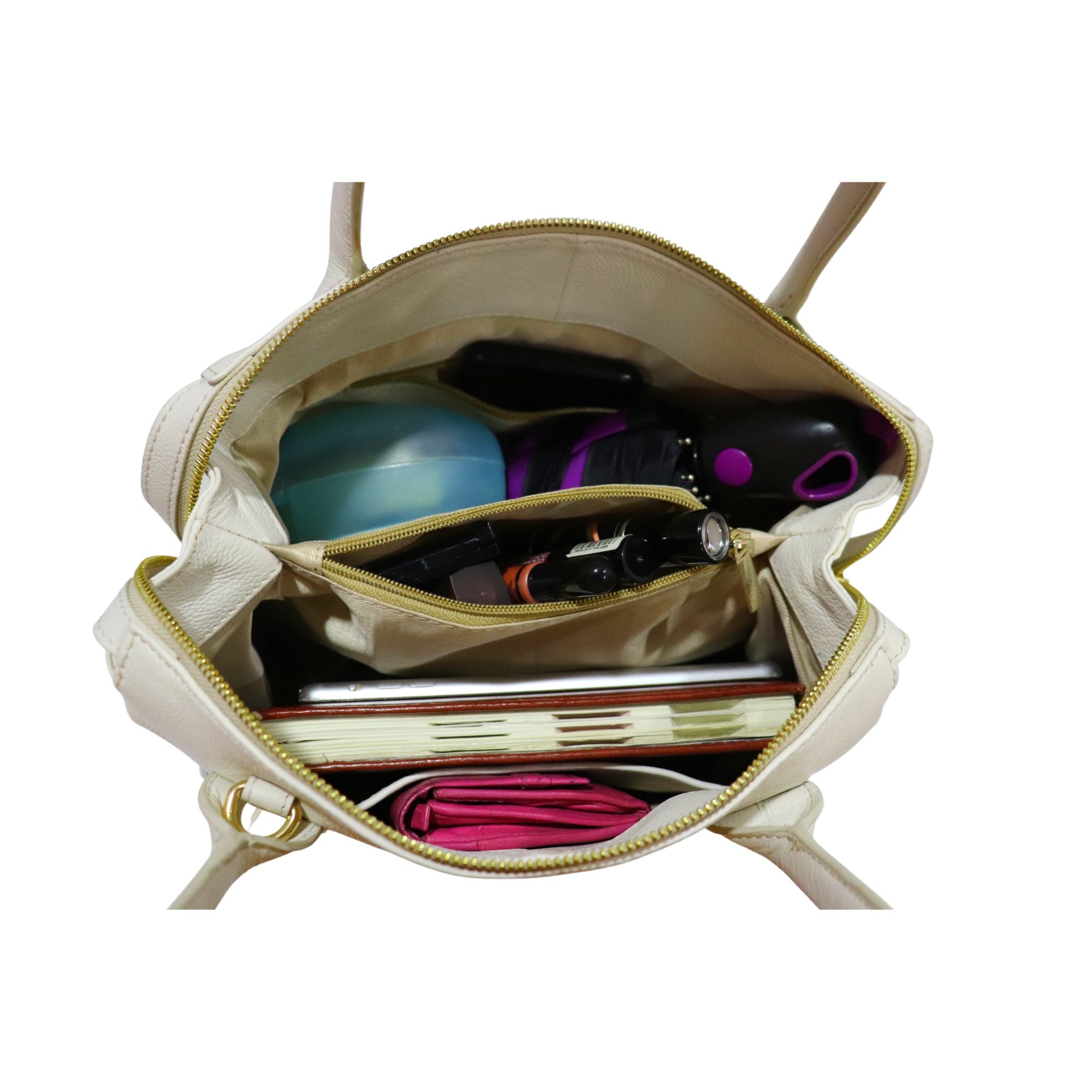 Satchel handbags Beige